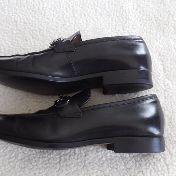 Salvatore Ferragamo"Benford"black men's loafers size 9 2E - Picture 9 of 13